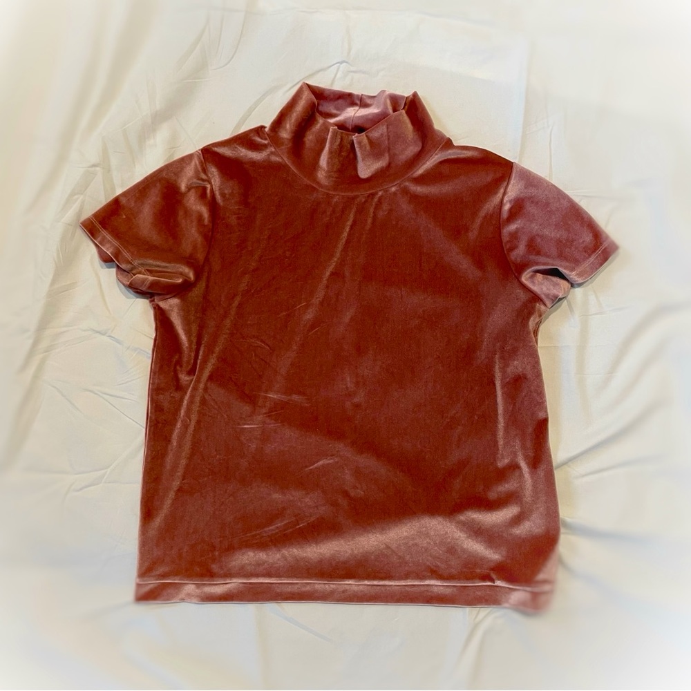 🇨🇦PAPER LABEL velour top